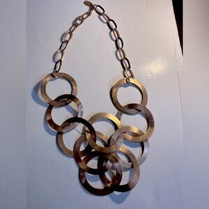 Glow by Sheila Fajl circle necklace Geometric Boho Bohemian Unique Thailand